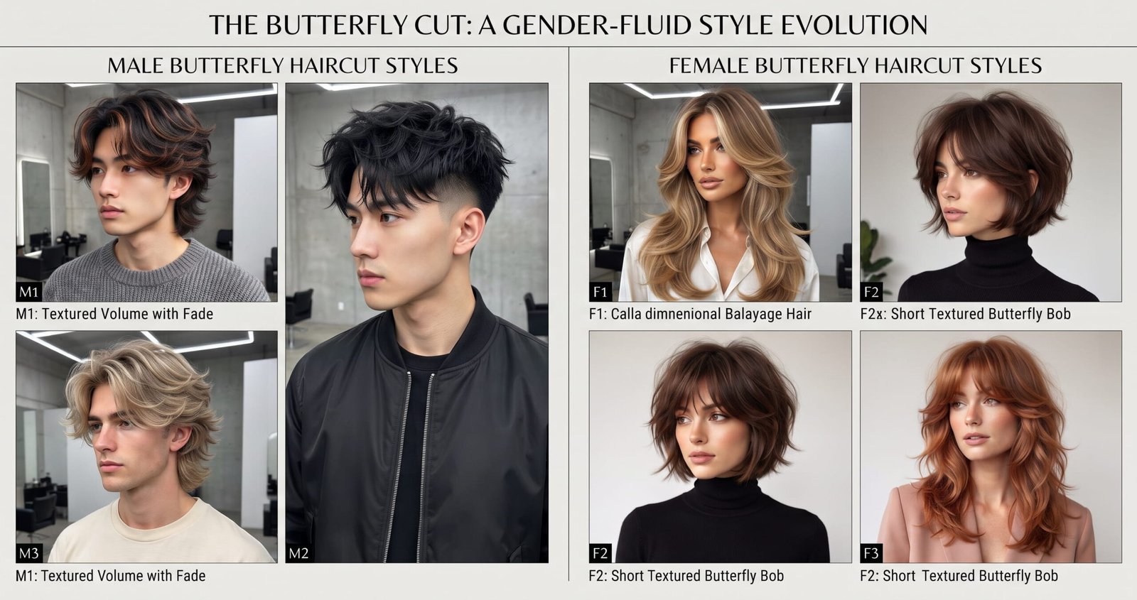 Butterfly haircuts