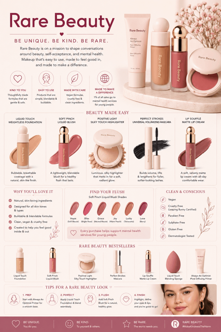 Rare Beauty: Guide to the Popular Makeup Brand and Benefits
