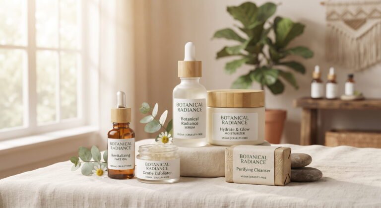 Vegan skin care line