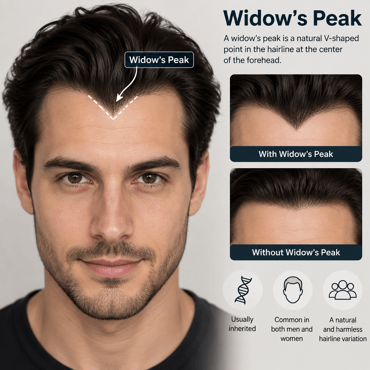 Widows peak