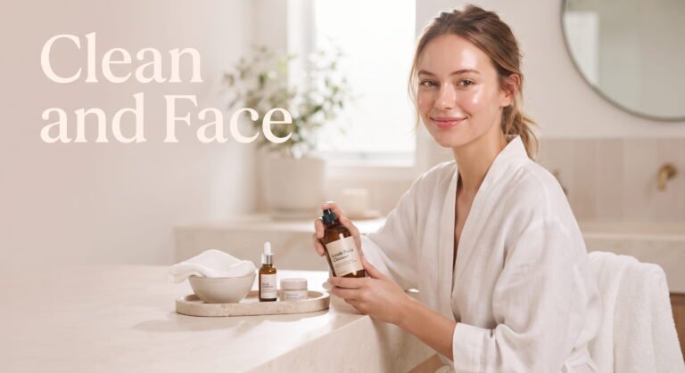 clean and face