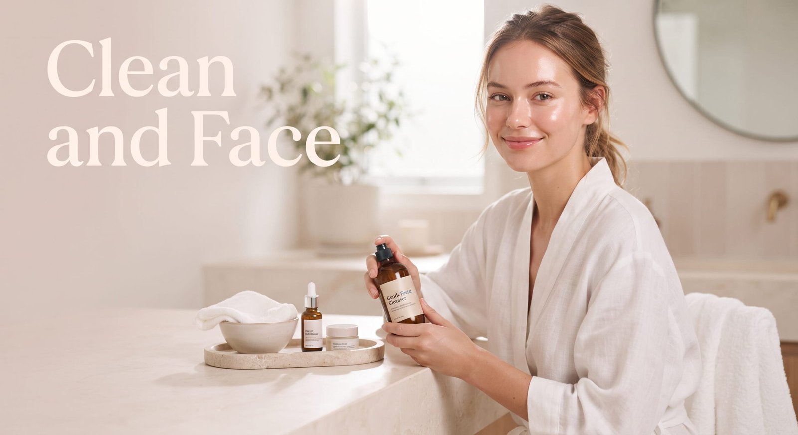 clean and face