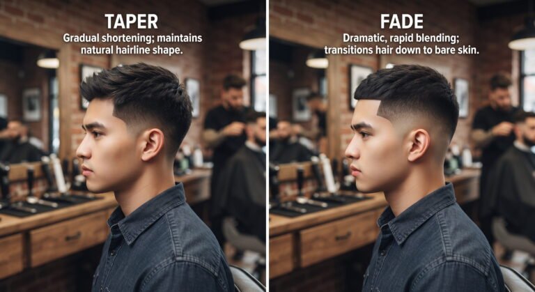 Taper vs Fade