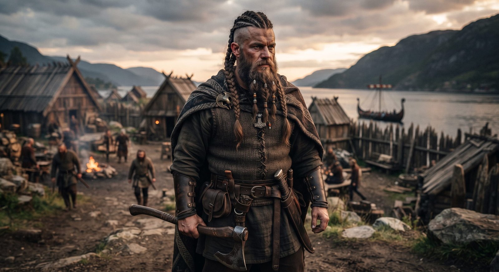 viking braids men